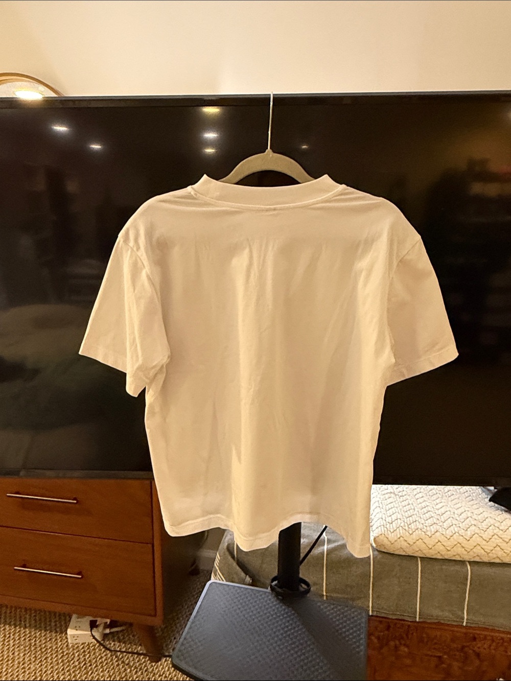 Uniqlo White Women's AIRism Cotton Crewneck Tee - Picture 4 of 4